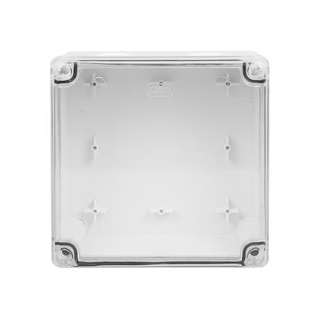 กล่องพลาสติกกันน้ำ ฝาใส ELEKTRA 6x6 นิ้ว สีขาว
