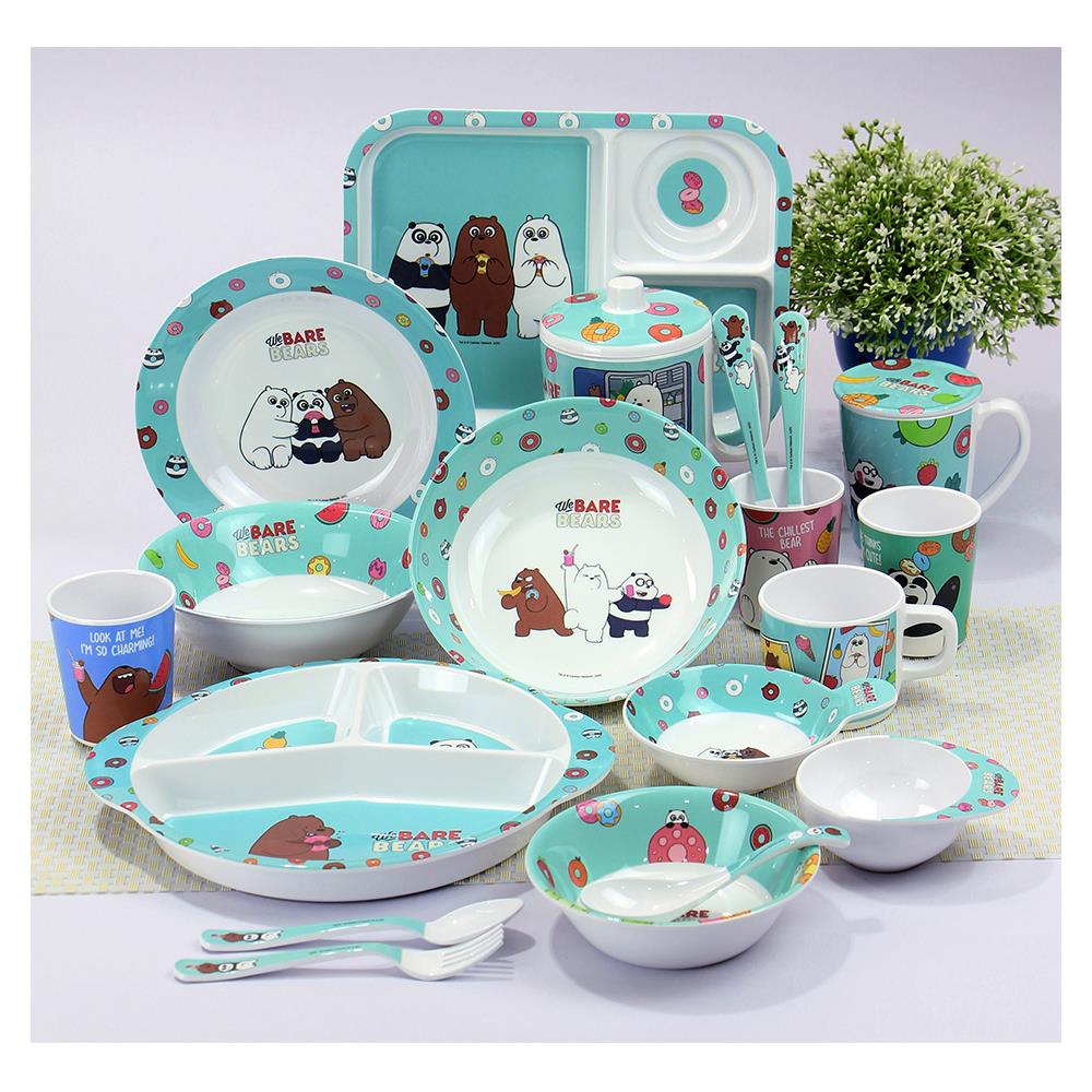 ถ้วยหู+ฝาเมลามีน 700ml SUPERWARE WE BEAR BEARS