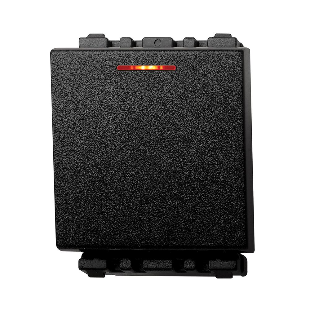 สวิตช์ 1 ทาง มีไฟ  PANASONIC WEGN5561 B ขนาด 1.5 ช่อง สีดำ