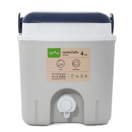 กระติกน้ำแข็งมีก๊อก SPRING AG398 4 ลิตร สีเทา/น้ำเงิน_2