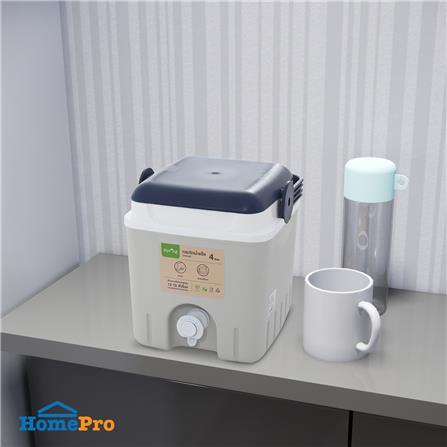 กระติกน้ำแข็งมีก๊อก SPRING AG398 4 ลิตร สีเทา/น้ำเงิน_5