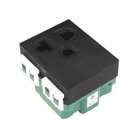 เต้ารับเดี่ยว 3 ขา มีกราวด์ PANASONIC WEGN 1191 สีดำ_3