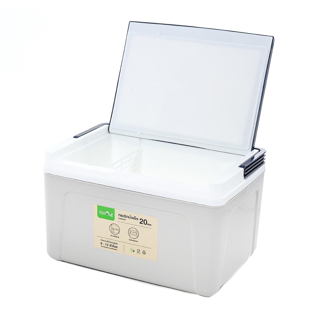 กระติกน้ำแข็ง SPRING 20 ลิตร สีเทา/น้ำเงิน