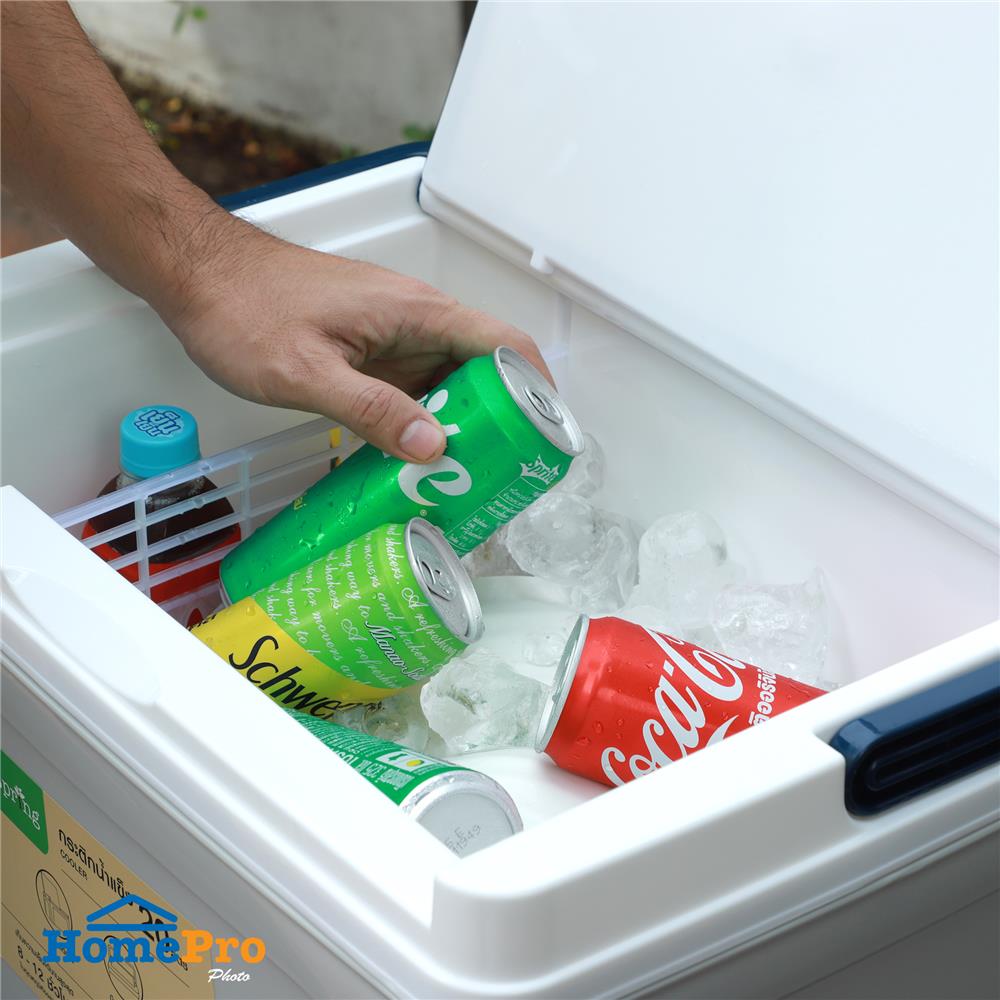 กระติกน้ำแข็ง SPRING 20 ลิตร สีเทา/น้ำเงิน