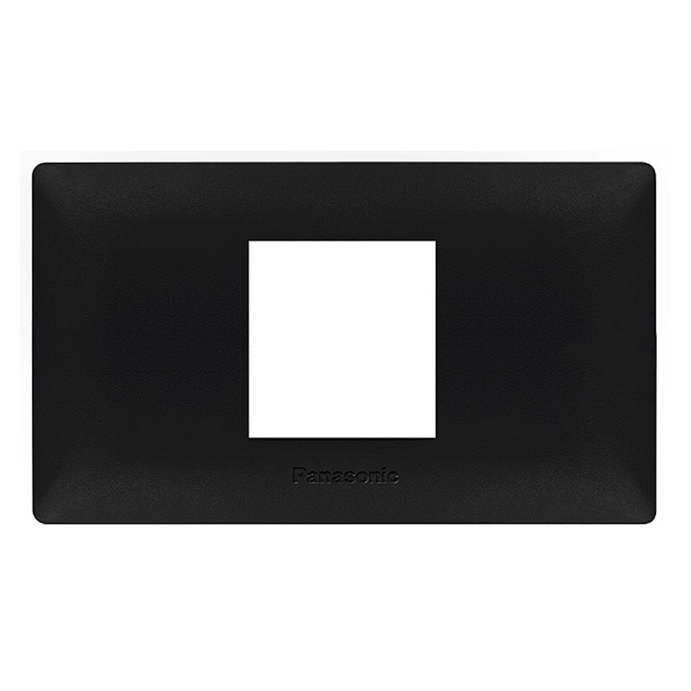 หน้ากาก 2 ช่องกลาง PANASONIC WEGN68029 สีดำ