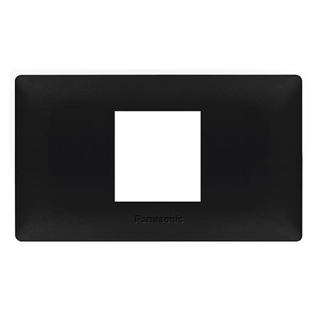 หน้ากาก 2 ช่องกลาง PANASONIC WEGN68029 สีดำ