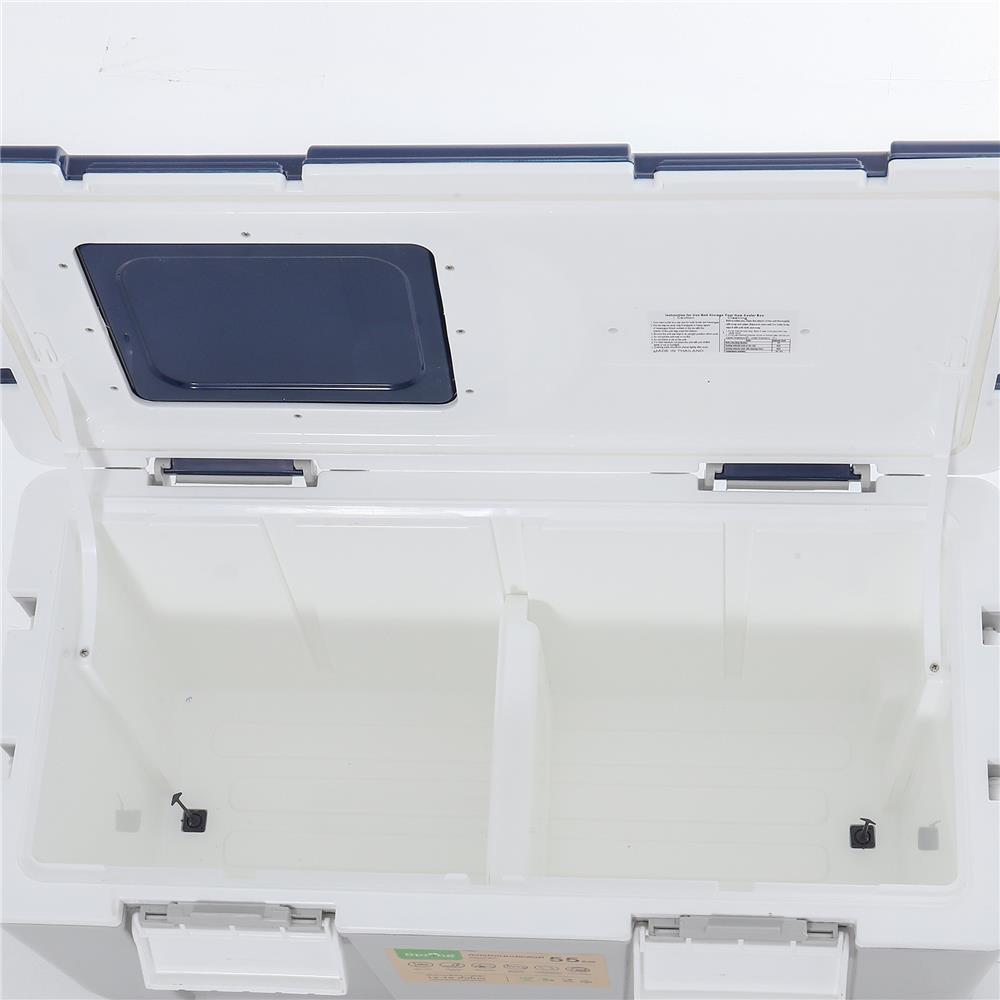 ถังแช่อเนกประสงค์ SPRING 55 ลิตร สีเทา/น้ำเงิน