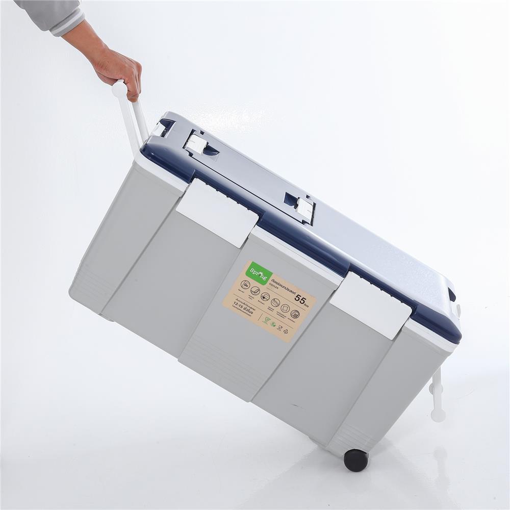 ถังแช่อเนกประสงค์ SPRING 55 ลิตร สีเทา/น้ำเงิน