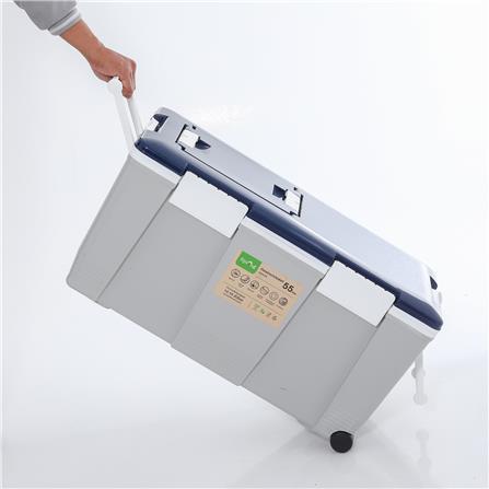 ถังแช่อเนกประสงค์ SPRING 55 ลิตร สีเทา/น้ำเงิน_6