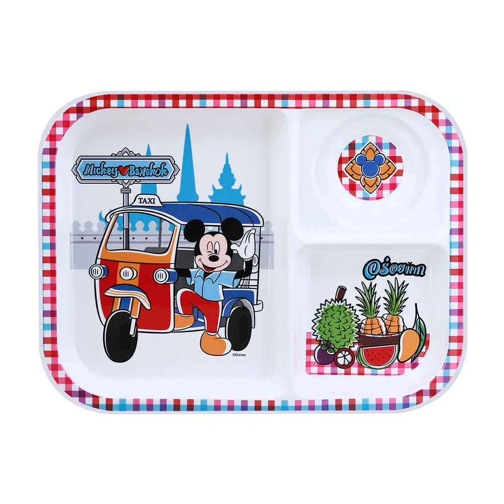 ถาดหลุมเมลามีน 10.5" SUPERWARE MICKEY GO THAILAND