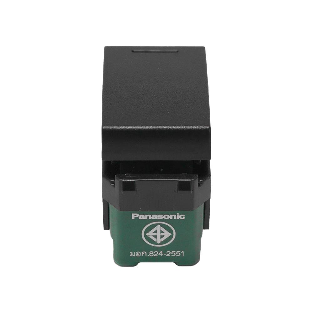 สวิตช์ 3 ทาง มีไฟ PANASONIC WEGN5572 B ขนาด 1 ช่อง สีดำ