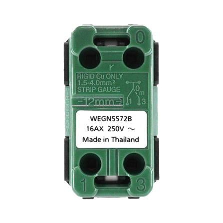 สวิตช์ 3 ทาง มีไฟ PANASONIC WEGN5572 B ขนาด 1 ช่อง สีดำ_1