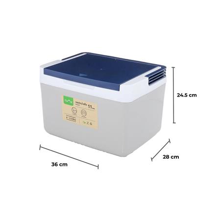 กระติกน้ำแข็ง SPRING 11 ลิตร สีเทา/น้ำเงิน_9