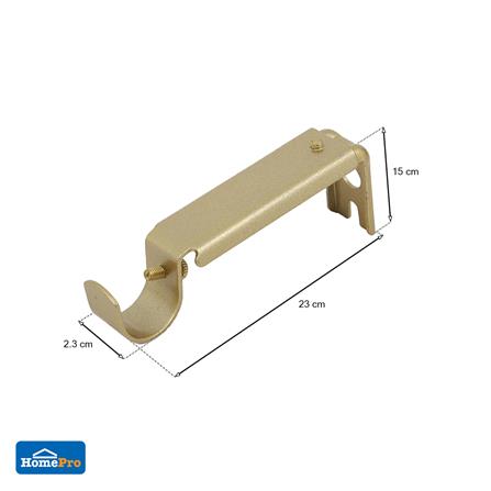 ขารับราง 1 ชั้น HOME LIVING STYLE WD 19 มม. สีทอง_4