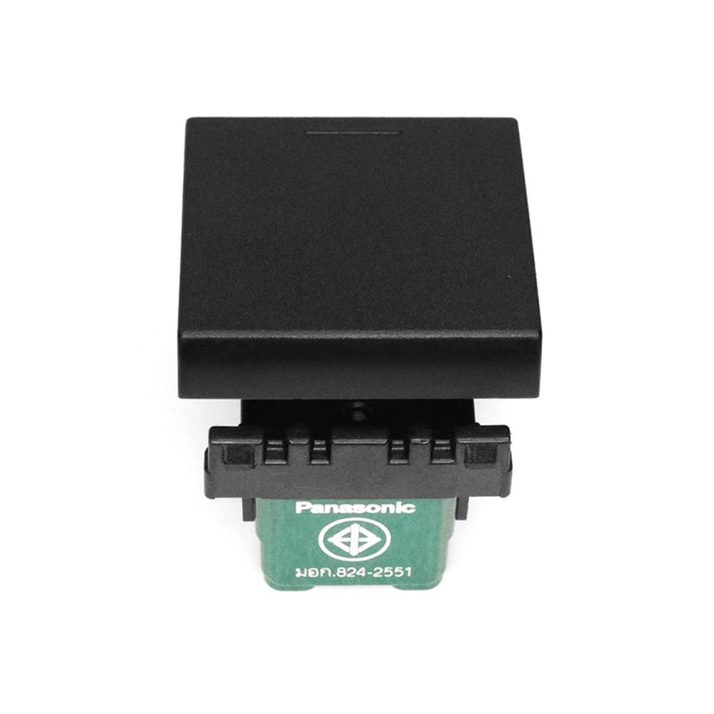 สวิตช์ 1 ทาง PANASONIC WEGN 5521 B  ขนาด 1.5 ช่อง สีดำ