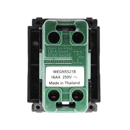 สวิตช์ 1 ทาง PANASONIC WEGN 5521 B  ขนาด 1.5 ช่อง สีดำ_1