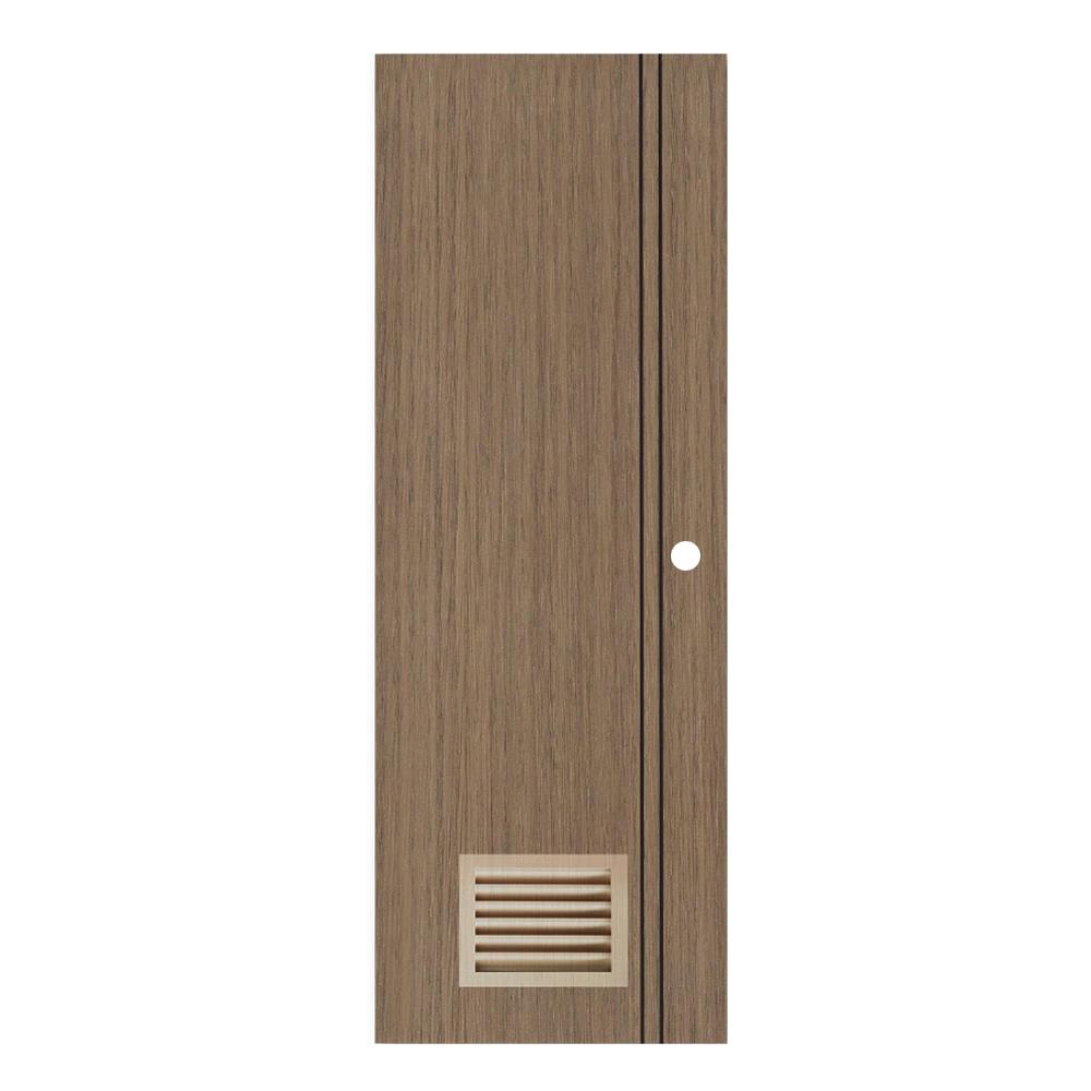 ประตูห้องน้ำ UPVC PARAZZO PUL-B02 70X200 ซม. สีช็อกโกแลต เจาะลูกบิด