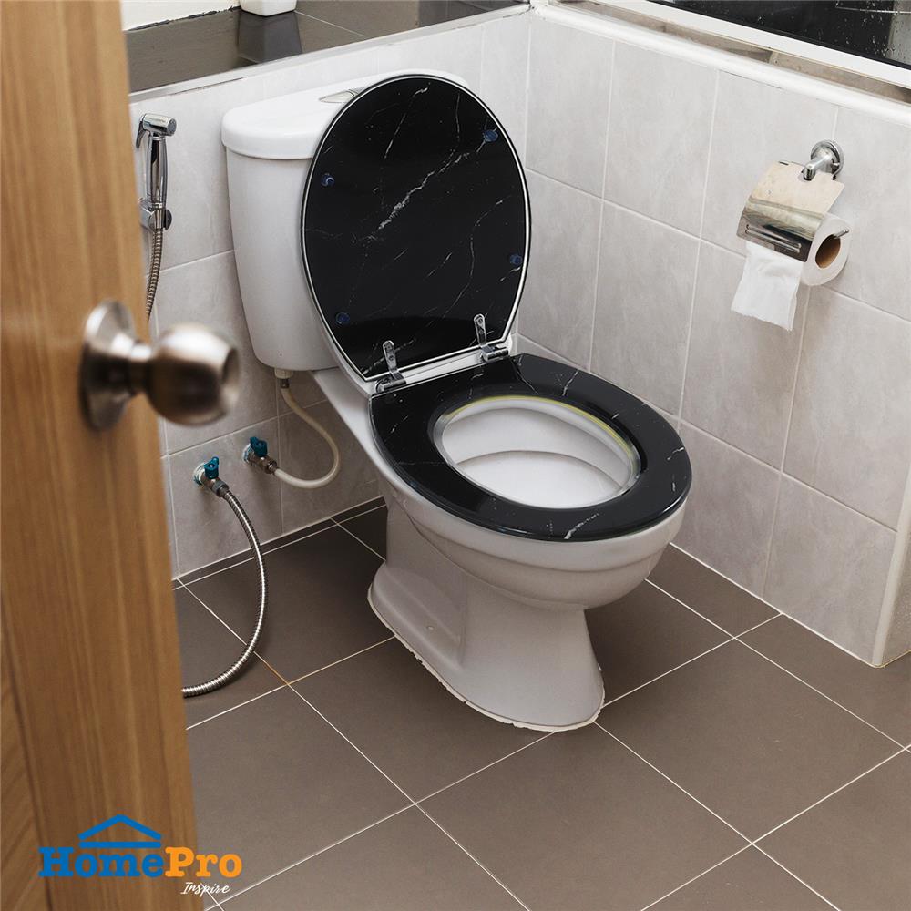 ฝารองนั่ง POLYRESIN MOYA 20EVP03-หินอ่อนดำ