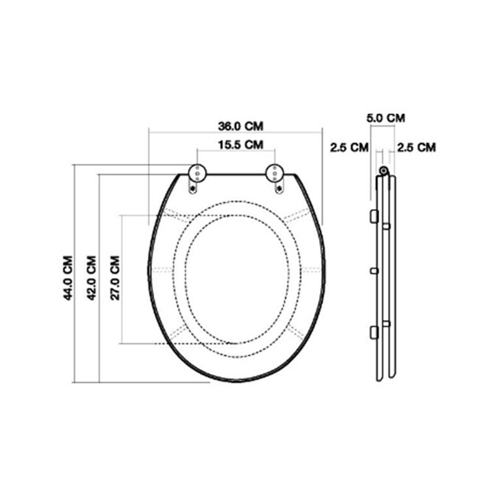 ฝารองนั่ง POLYRESIN MOYA 20EVP03-หินอ่อนดำ