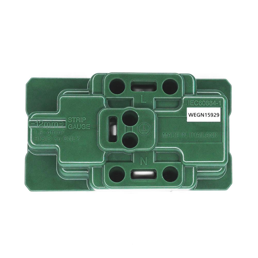 เต้ารับคู่ 3 ขา PANASONIC WEGN 15929 สีขาว