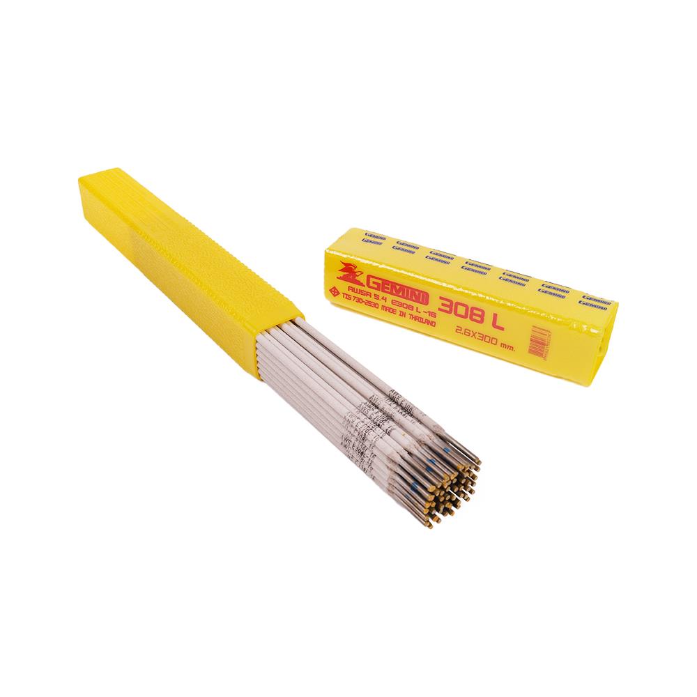ลวดเชื่อมสเตนเลส GEMINI 308L 2.6X300 มม. 1 กก.