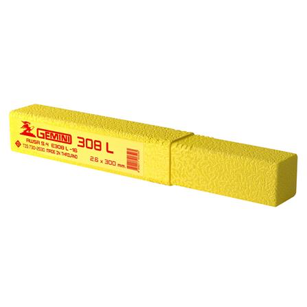 ลวดเชื่อมสเตนเลส GEMINI 308L 2.6X300 มม. 1 กก.