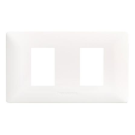 หน้ากาก 2 ช่อง PANASONIC WEGN 6802 สีขาว