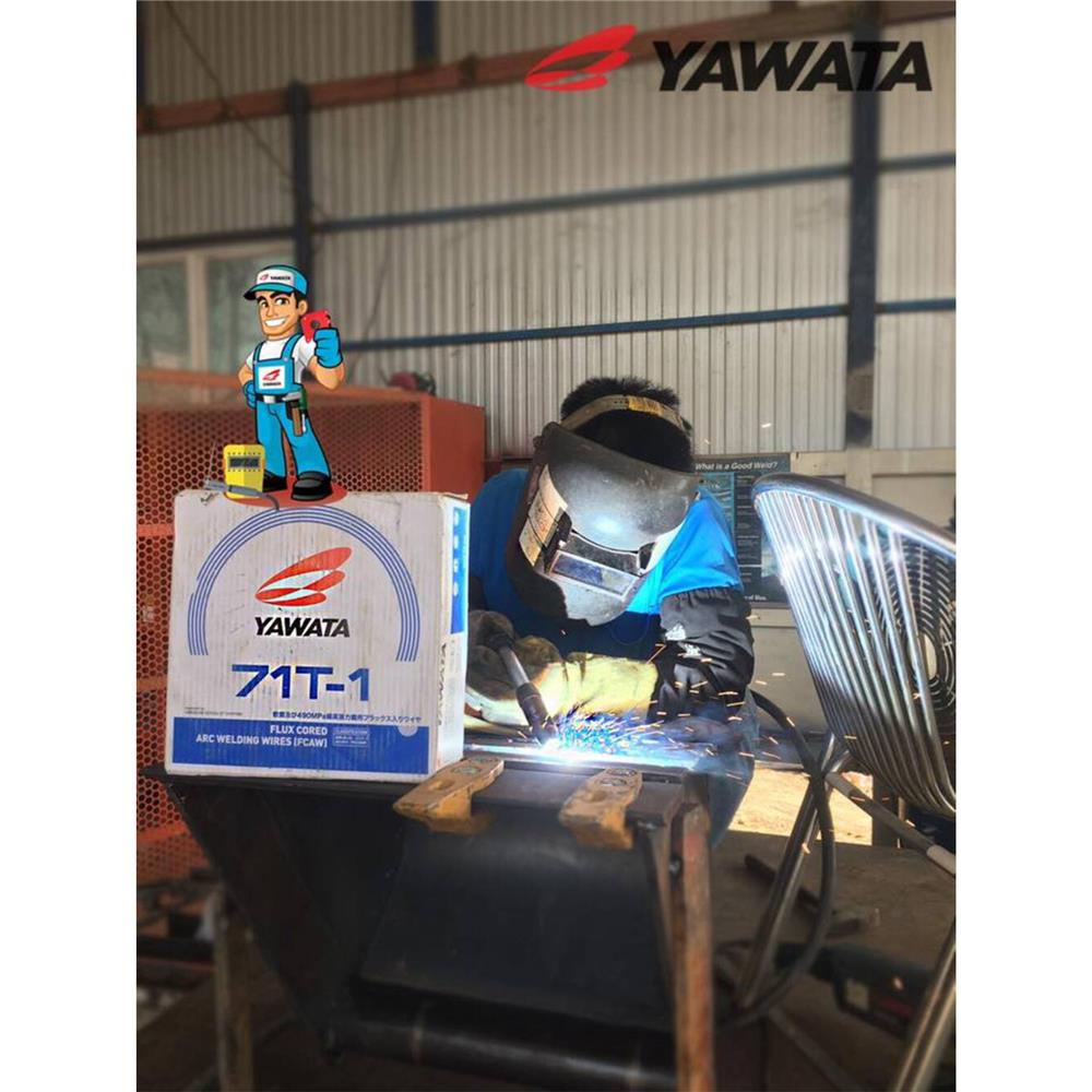 ลวดเชื่อมเหล็ก FLUX CORE YAWATA 71T1 1.2 มม. 15 กก.