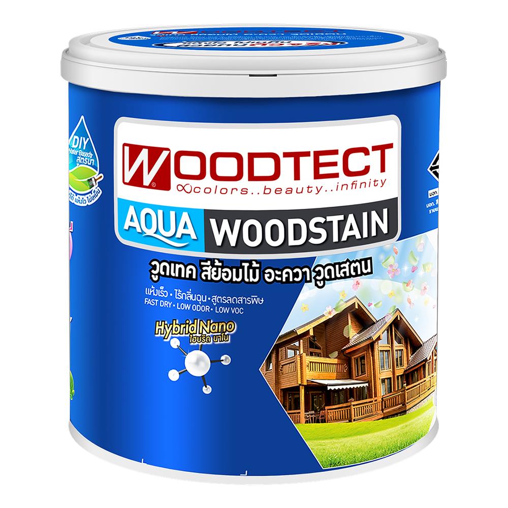 สีย้อมไม้ WOODTECT AG-104 สีไม้มะค่า ด้าน 1 แกลลอน