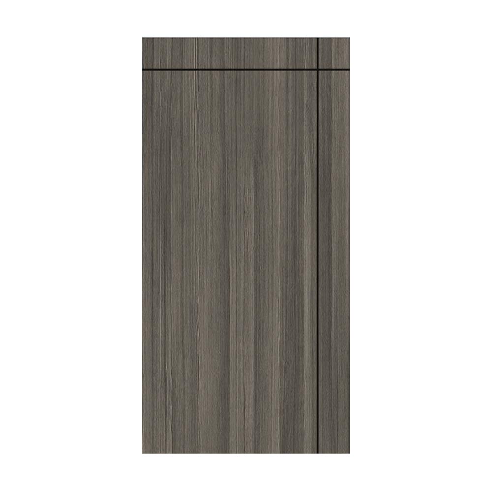 ประตู UPVC ไม่เจาะลูกบิด PARAZZO ED บานทึบ 100X200 ซม. สี SMOKY GREY