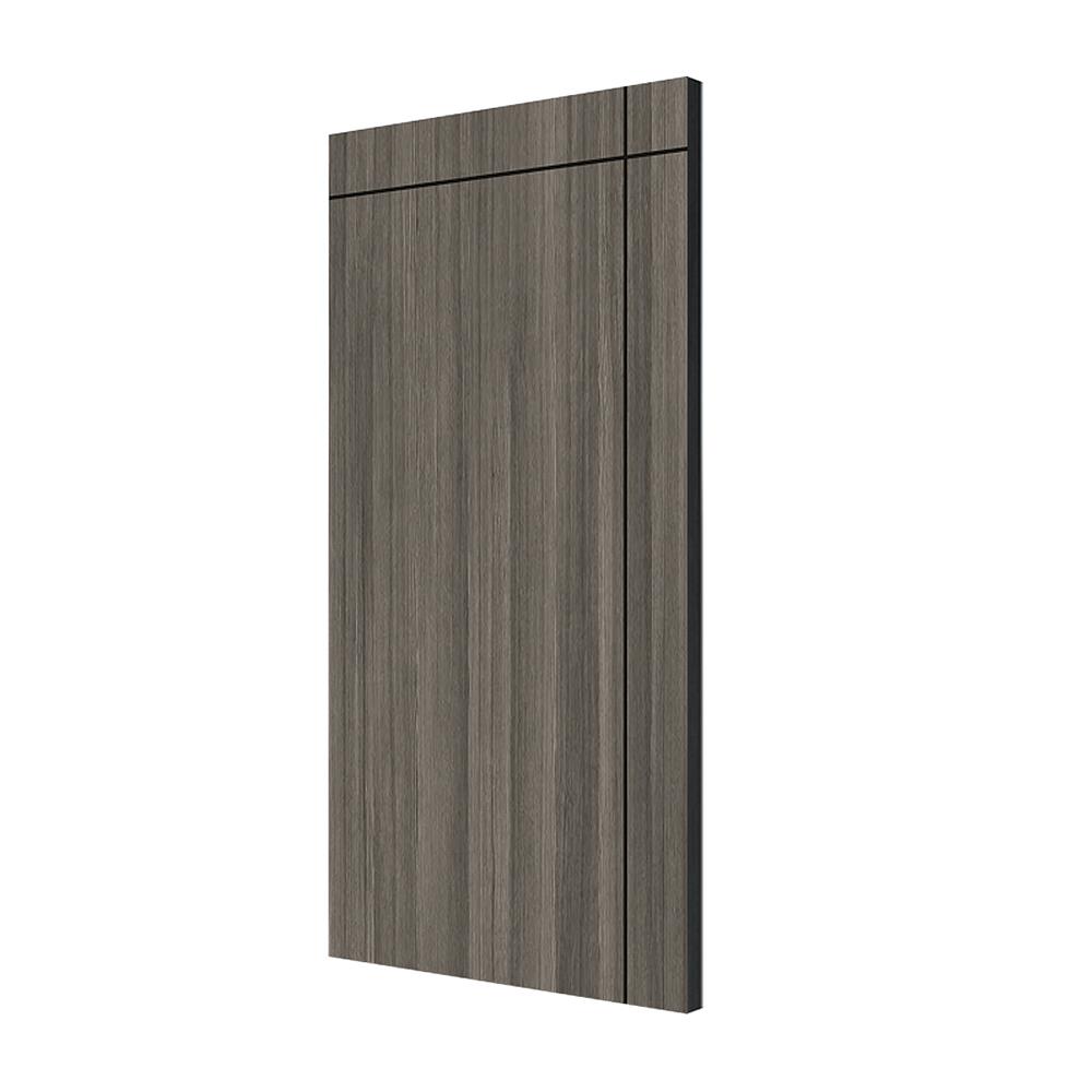 ประตู UPVC ไม่เจาะลูกบิด PARAZZO ED บานทึบ 100X200 ซม. สี SMOKY GREY