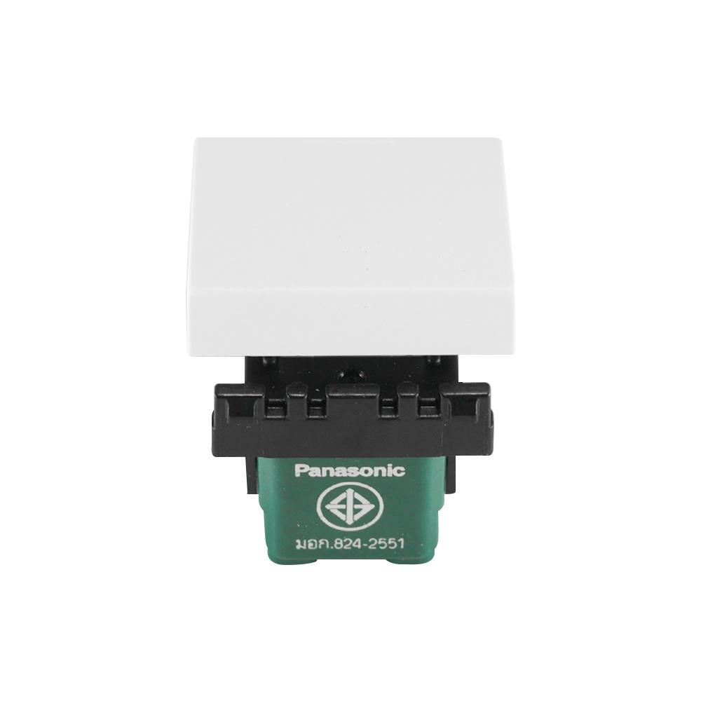 สวิตช์ 1 ทาง PANASONIC WEGN 5521 ขนาด 1.5 ช่อง สีขาว