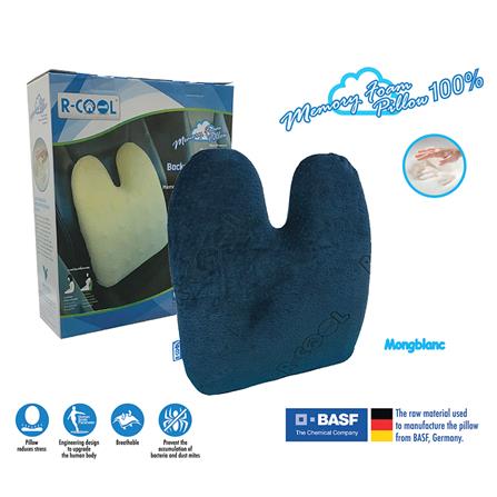 เบาะรองหลังเพื่อสุขภาพ R-COOL MONGBLANC สีน้ำเงิน_2