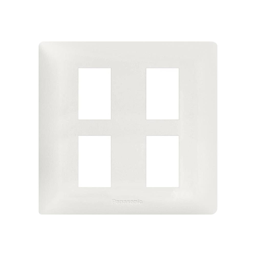 หน้ากาก 4 ช่อง PANASONIC WEGN6804 สีขาว