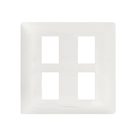 หน้ากาก 4 ช่อง PANASONIC WEGN6804 สีขาว_0