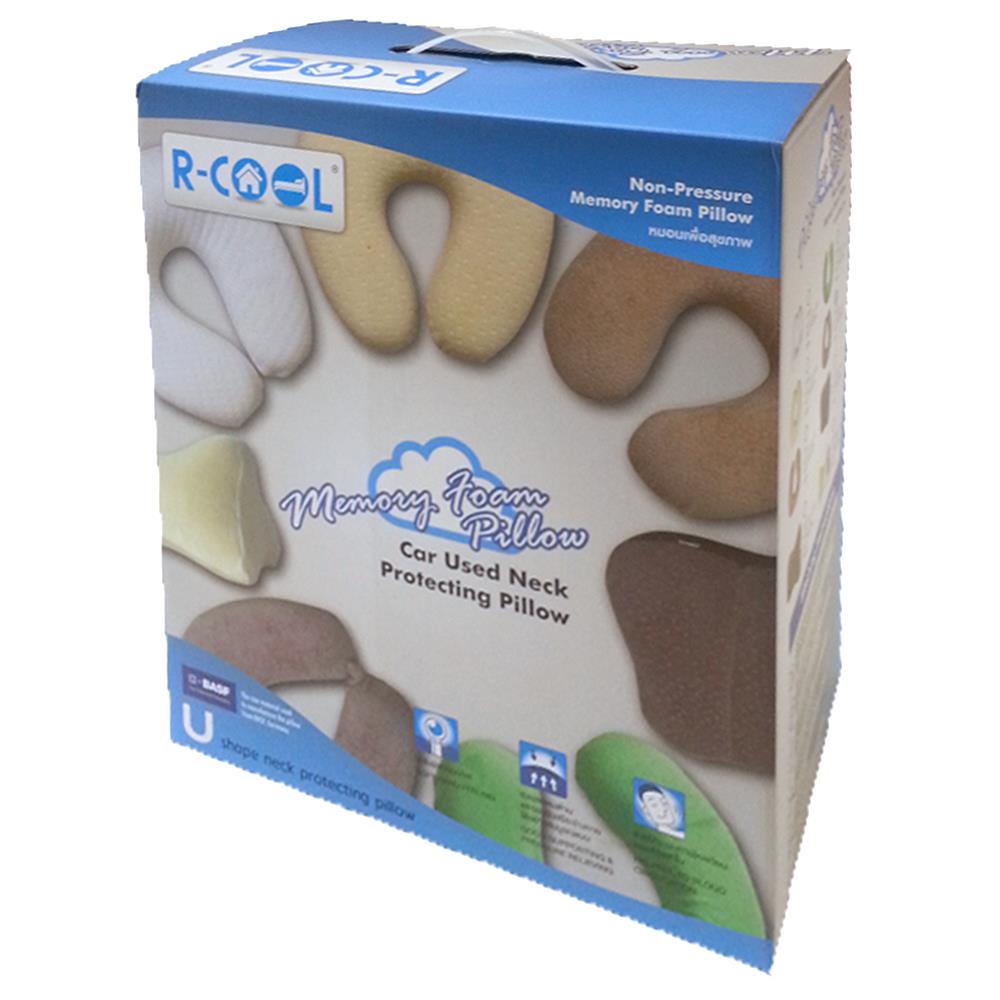 หมอนรองคอเพื่อสุขภาพ R-COOL OHIO สีน้ำเงิน