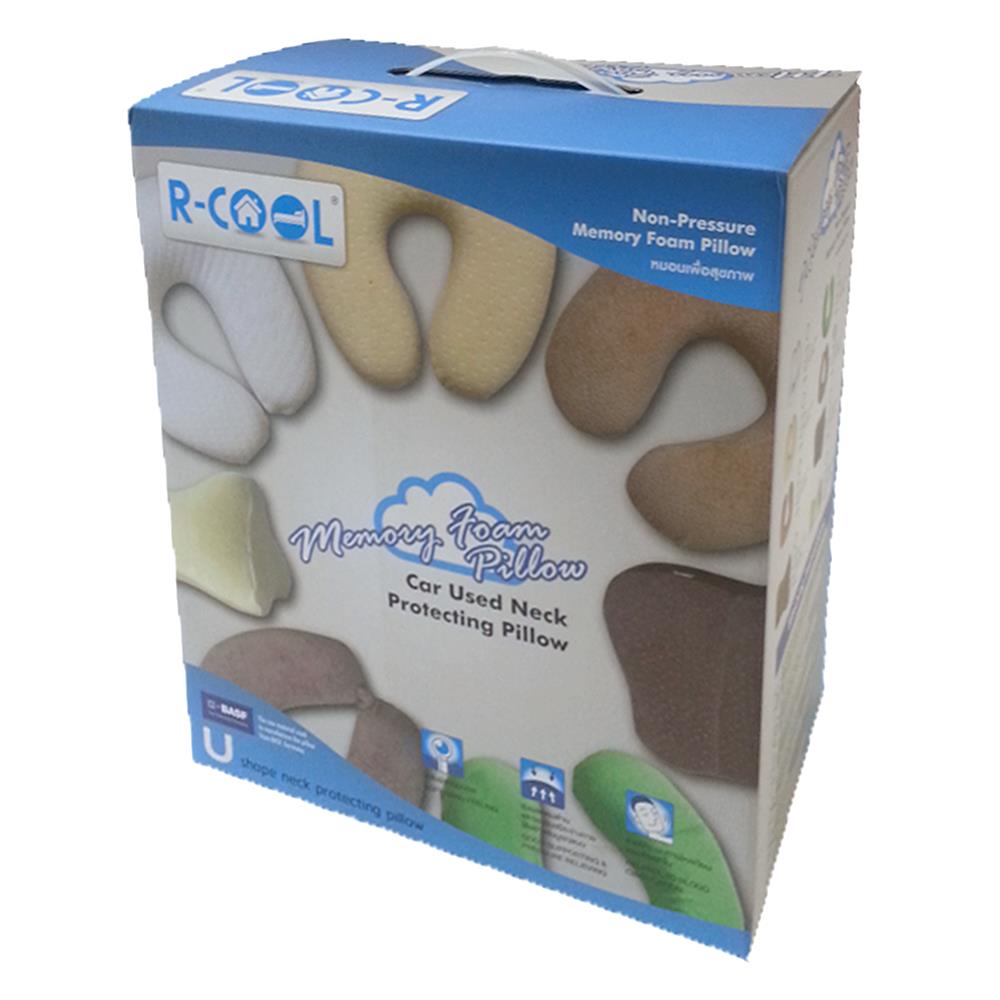 หมอนรองคอเพื่อสุขภาพ R-COOL OREGON สีน้ำเงิน