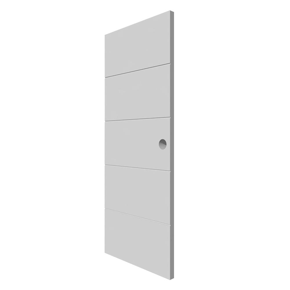 ประตูภายนอก UPVC PARAZZO PUN09 80X200 ซม. สีเทา เจาะลูกบิด