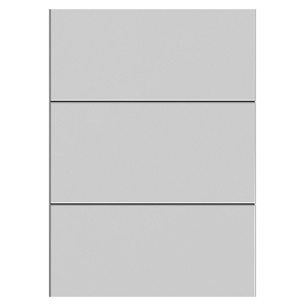 ประตูภายนอก UPVC PARAZZO PUN09 80X200 ซม. สีเทา เจาะลูกบิด