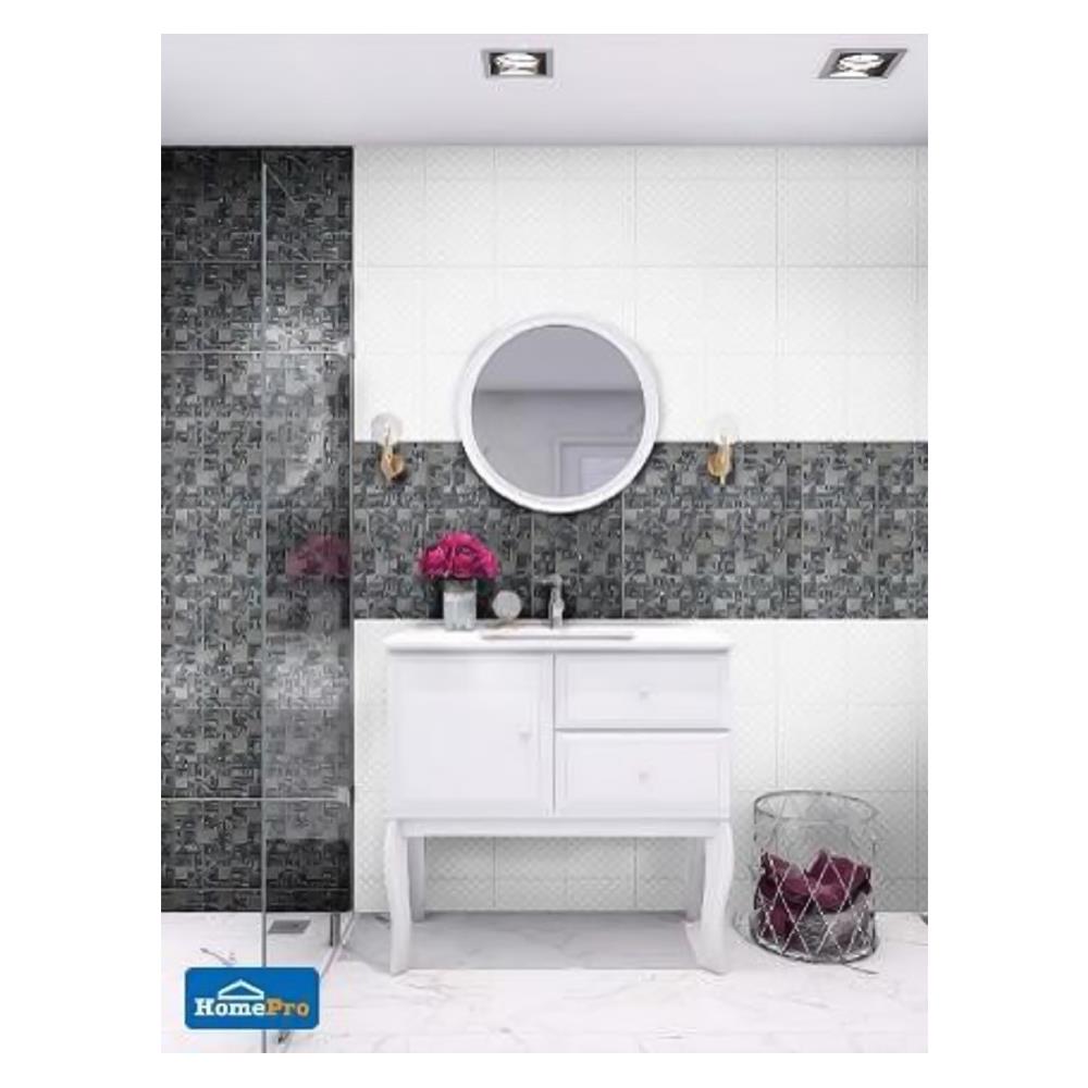 โมเสคแก้ว 30x30 ซม. HPR-206 สีเงิน