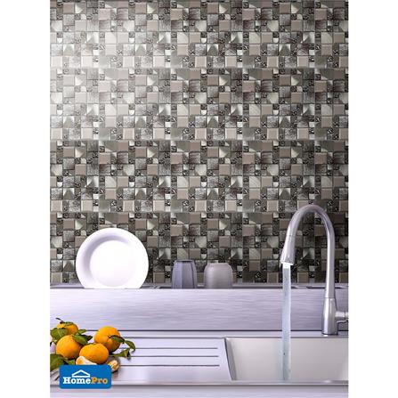 โมเสคแก้ว 30x30 ซม. HPR-203 สีน้ำตาล_3