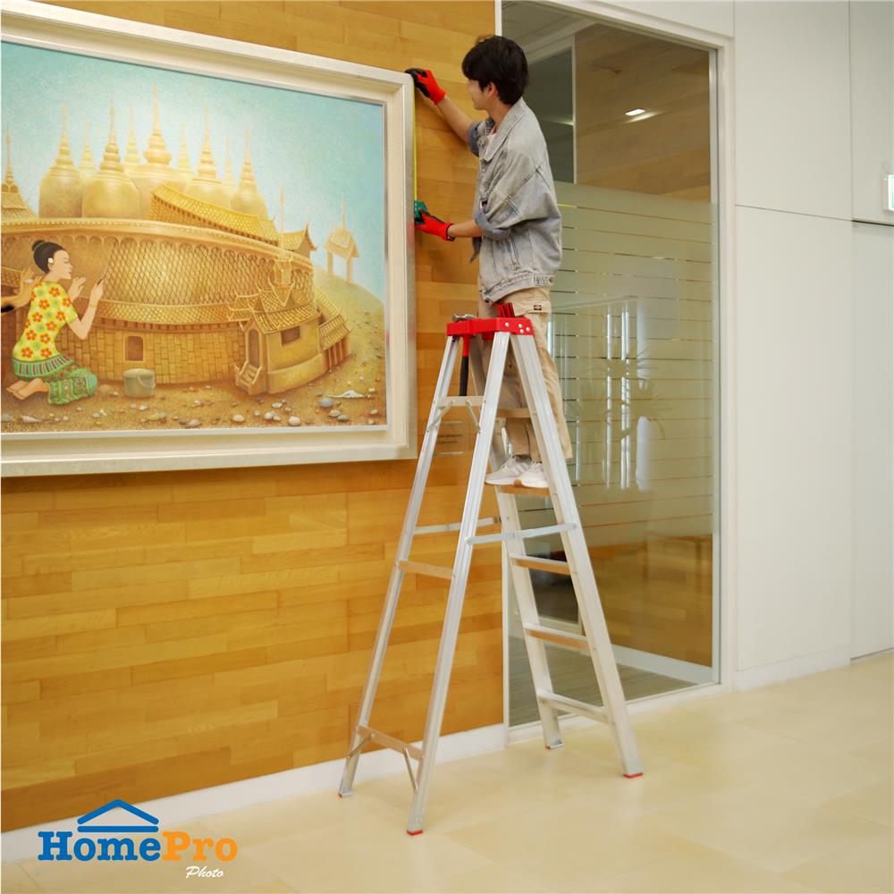 บันไดอะลูมิเนียมมีถาด MATALL 6 ขั้น