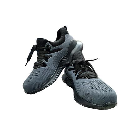 รองเท้านิรภัยผ้า พื้นยาง DEXZON LJ-20680 เบอร์ 41 สีเทา