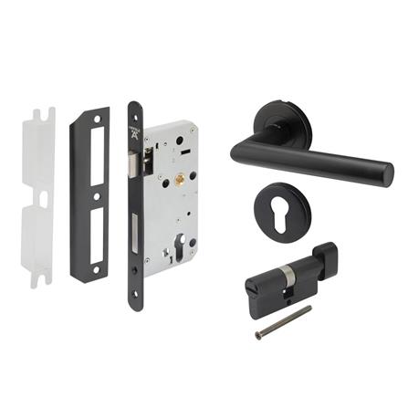 มือจับก้านโยกห้องน้ำ MORTISE HAFELE 499.10.135 สีดำ_0