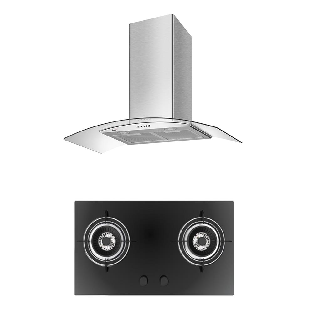 เตาฝัง+เครื่องดูดควัน TECNOSTAR JETGB+HD3490 71 ซม.