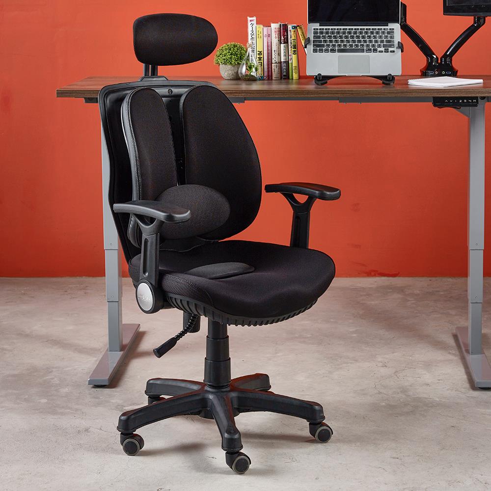 เก้าอี้เพื่อสุขภาพ ERGOTREND Dual-06BFF สีดำ