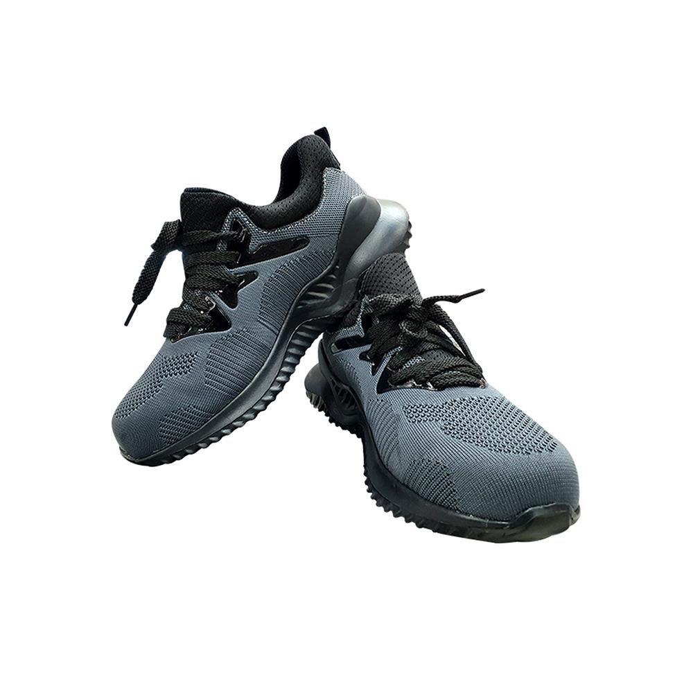 รองเท้านิรภัยผ้า พื้นยาง DEXZON LJ-20680 เบอร์ 43 สีเทา