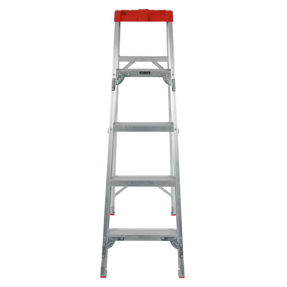 บันไดอะลูมิเนียมมีถาด MATALL 5 ขั้น