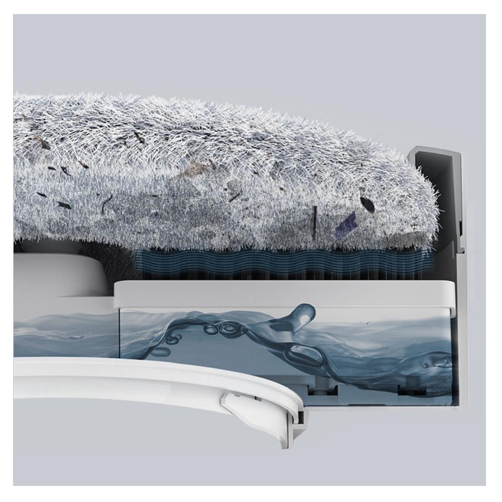 ชุดอุปกรณ์ถังปั่นพร้อมไม้ม็อบนาโน ACCO NAMI สีขาว