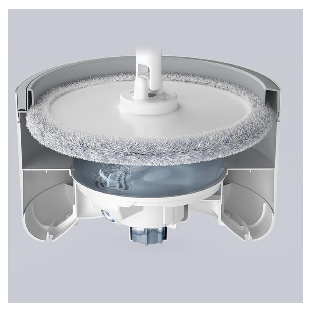 ชุดอุปกรณ์ถังปั่นพร้อมไม้ม็อบนาโน ACCO NAMI สีขาว